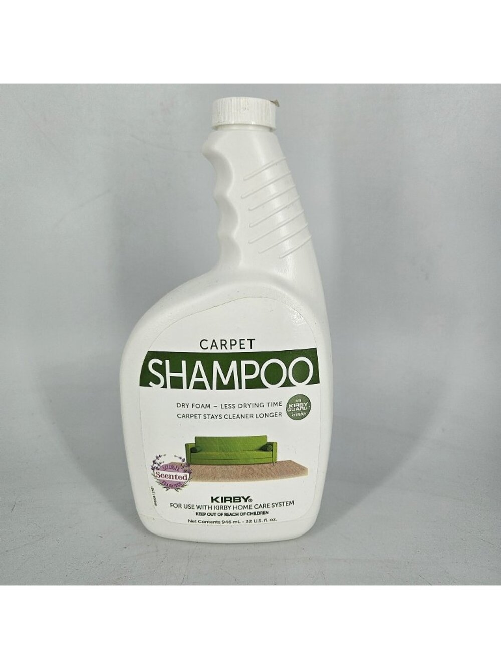 Kirby Carpet Shampoo Lavender Scent 32 oz Dry Foam Kirby Guard Cleaner System